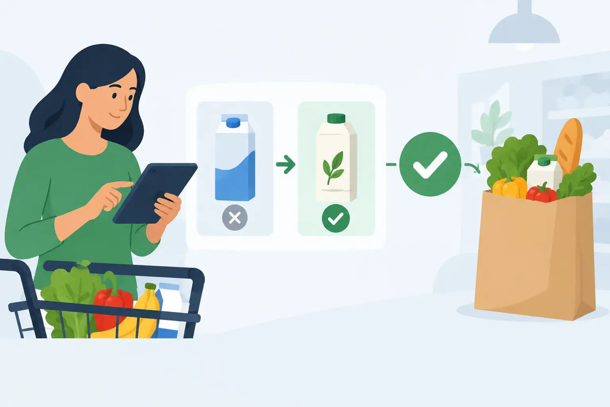 Substitution Approval Process for Grocery Orders