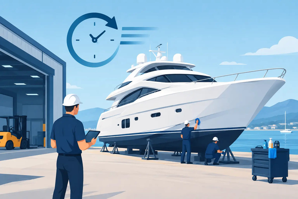 Yacht Turnaround Case Study for a Tight Schedule