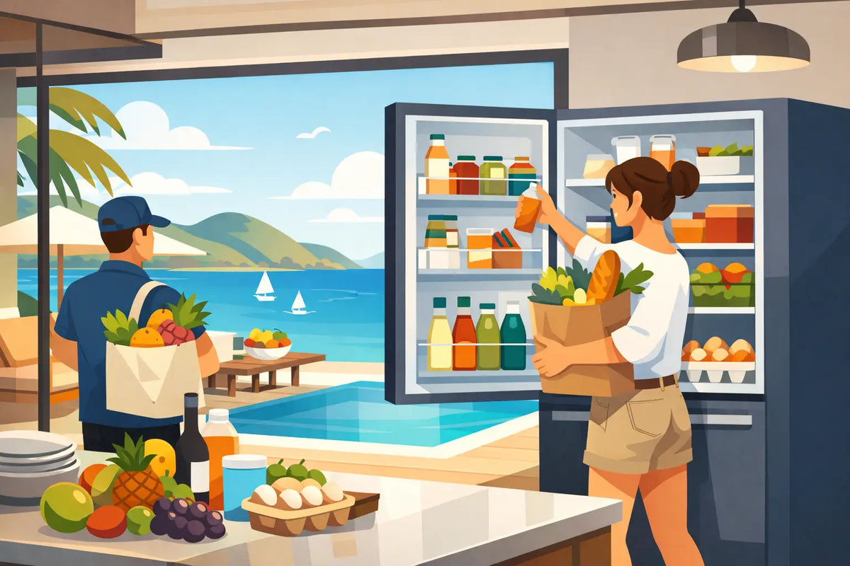 Villa Refrigerator Stocking Service in St. Barth