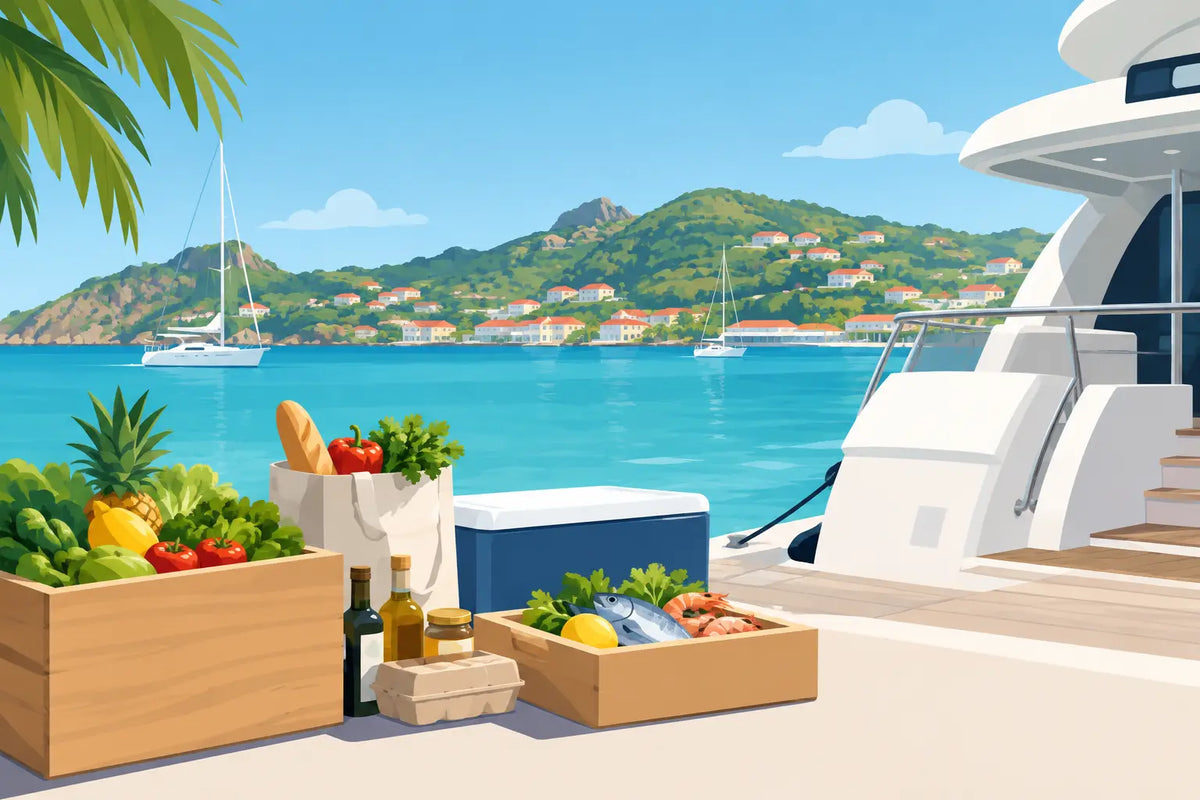 When Should Yacht Groceries Arrive in St. Barth?