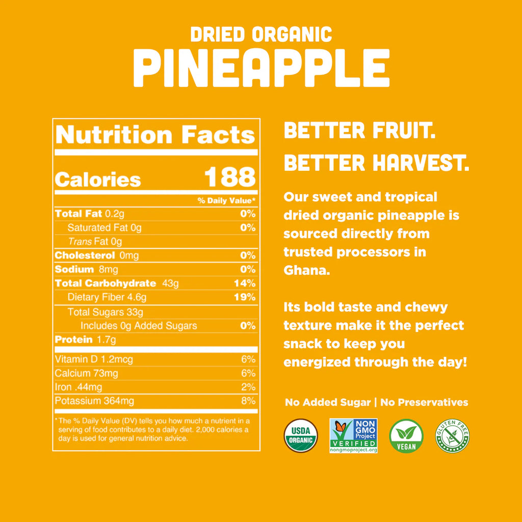Organic Dried Pineapple Navuno Harvest