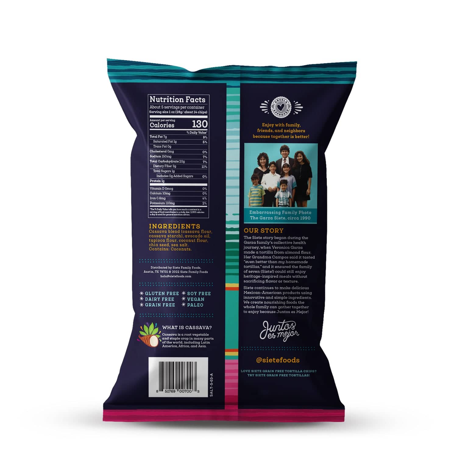 Grain Free Sea Salt Tortilla Chips
