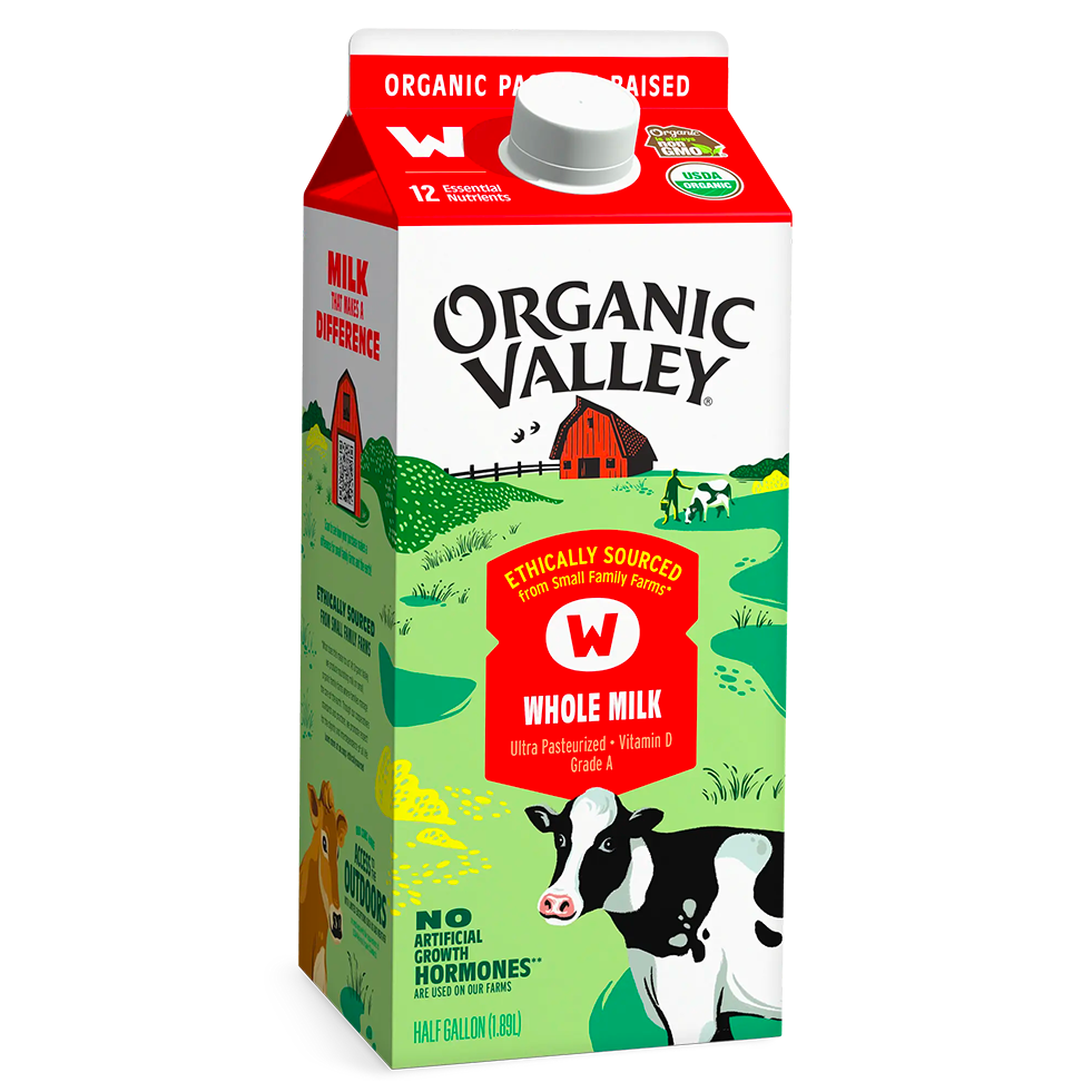 Whole Milk, Ultra Pasteurized, Half Gallon