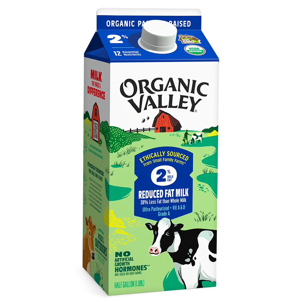 Reduced Fat 2% Milk, Ultra Pasteurized, Half Gallon